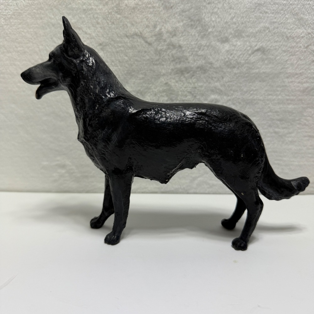 1971 Vintage Breyer German Shepherd Dog 327 HTF Rin Tin Tin Mold Black Figurine